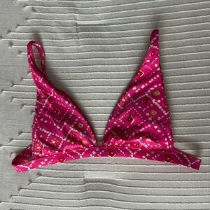 Pink Patterned Bikini Set